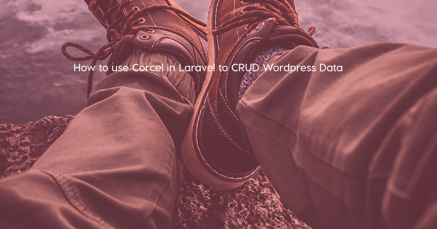 How to use Corcel in Laravel to CRUD Wordpress Data