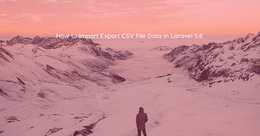 How to Import and Export CSV File Data in Laravel 5.8