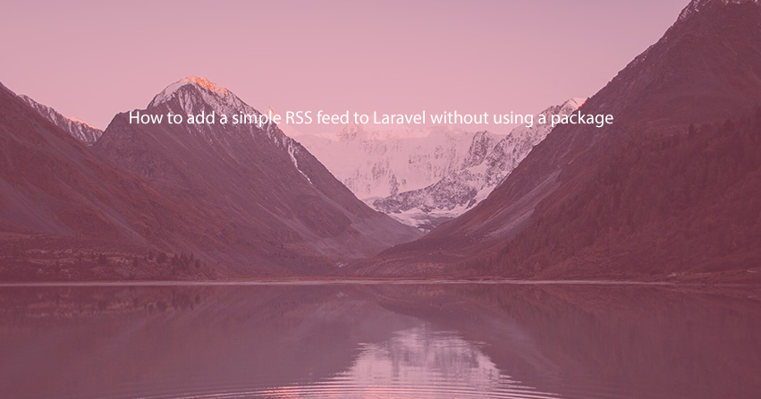 laravel rss feed